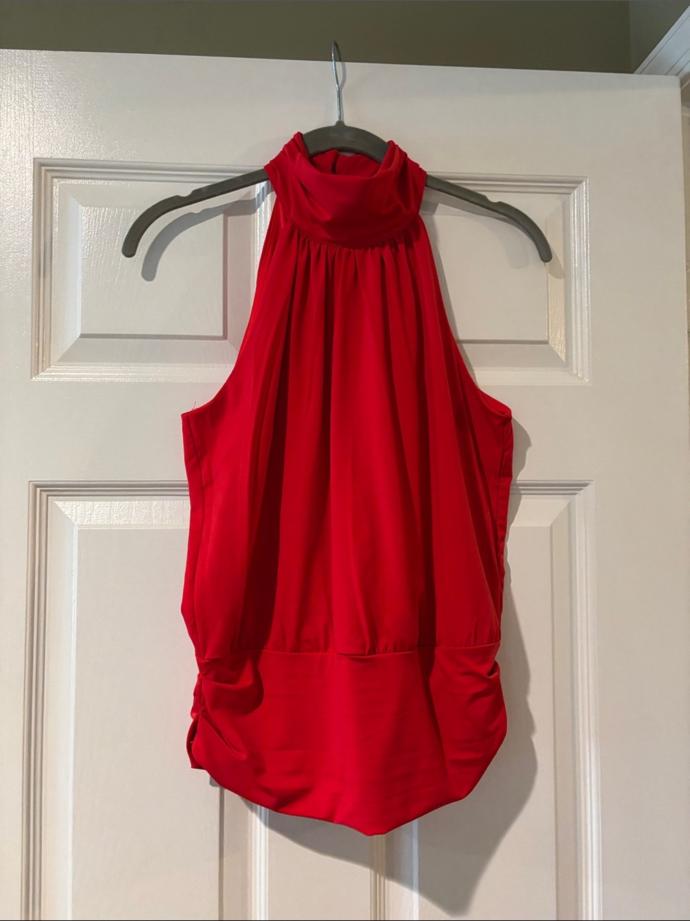 Boston Proper Red Halter Neck Sleeveless Camisole